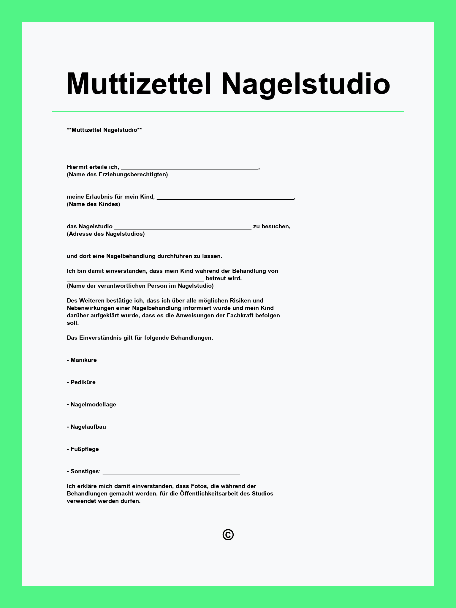 Muttizettel Nagelstudio